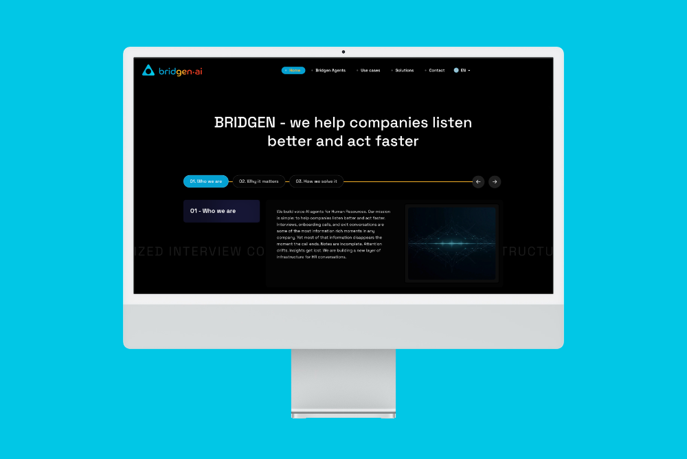 Leia mais sobre Bridgen AI - Site
